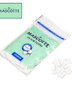 Mascotte Tips | Bag of Carbon Slim Filter Tips | 120 Pack