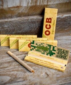 OCB | Regular Organic Hemp Rolling Papers | Pack of 5 Booklets