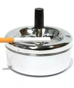 Smoke-King | Spinner Ashtray High Polished Chrome | 11 cm
