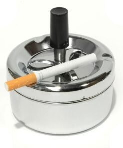 Smoke-King | Spinner Ashtray Polished Chrome | 9cm