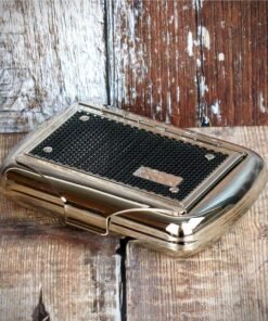 Tobacco Tin with Paper Holder – Mesh Finish
